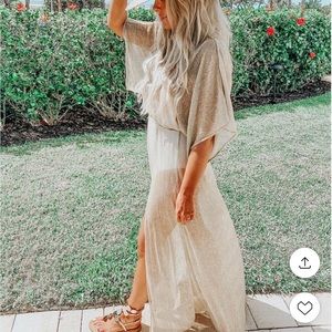 Chic shimmer dress / coverup